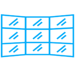 3 x3 Video Wall display Icon